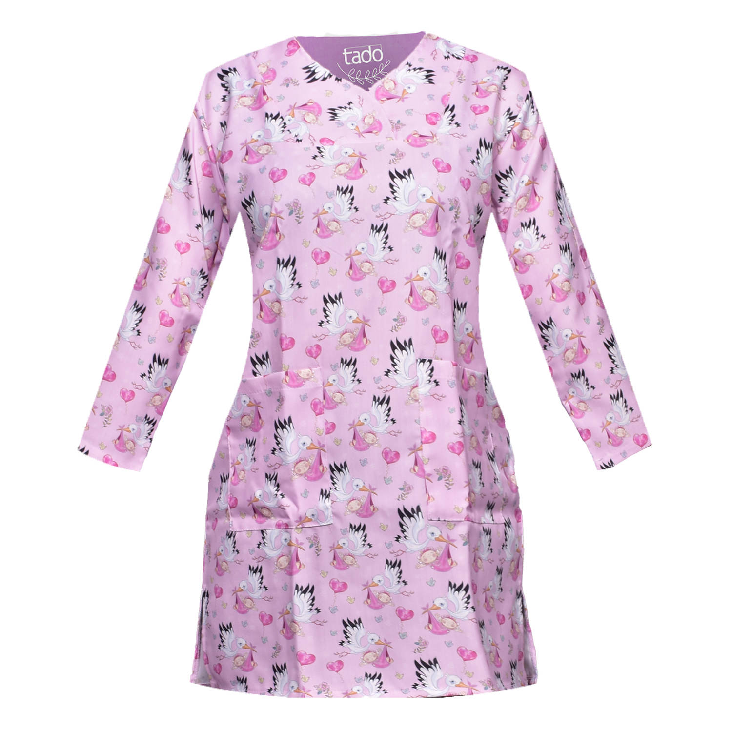 女士妇产科工作服套装——帽子+三口袋 · 专业与实用