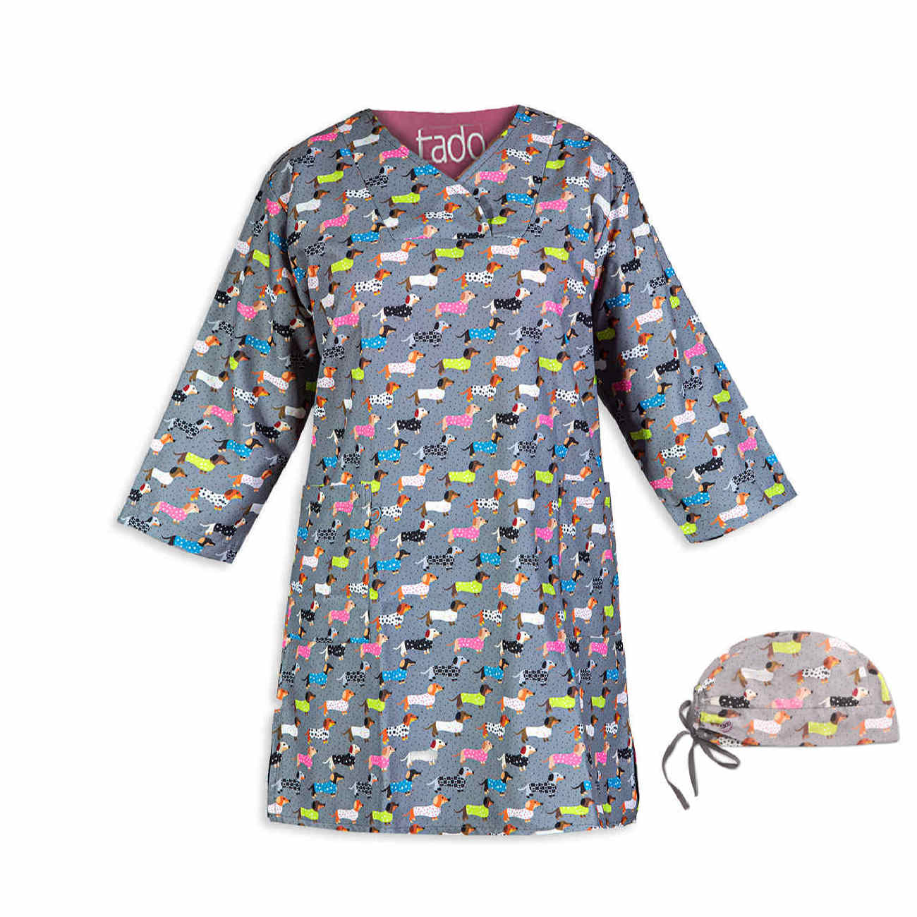 Main image of 女士兽医工作服套装——帽子+三口袋 · 功能与时尚