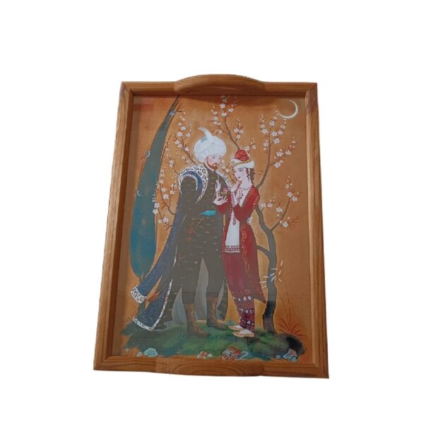 艺术木质玻璃托盘 – Khosrow & Shirin 波斯设计