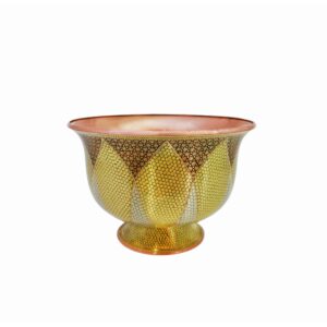 装饰铜碗 – 波斯珐琅（Minakari）手工制作