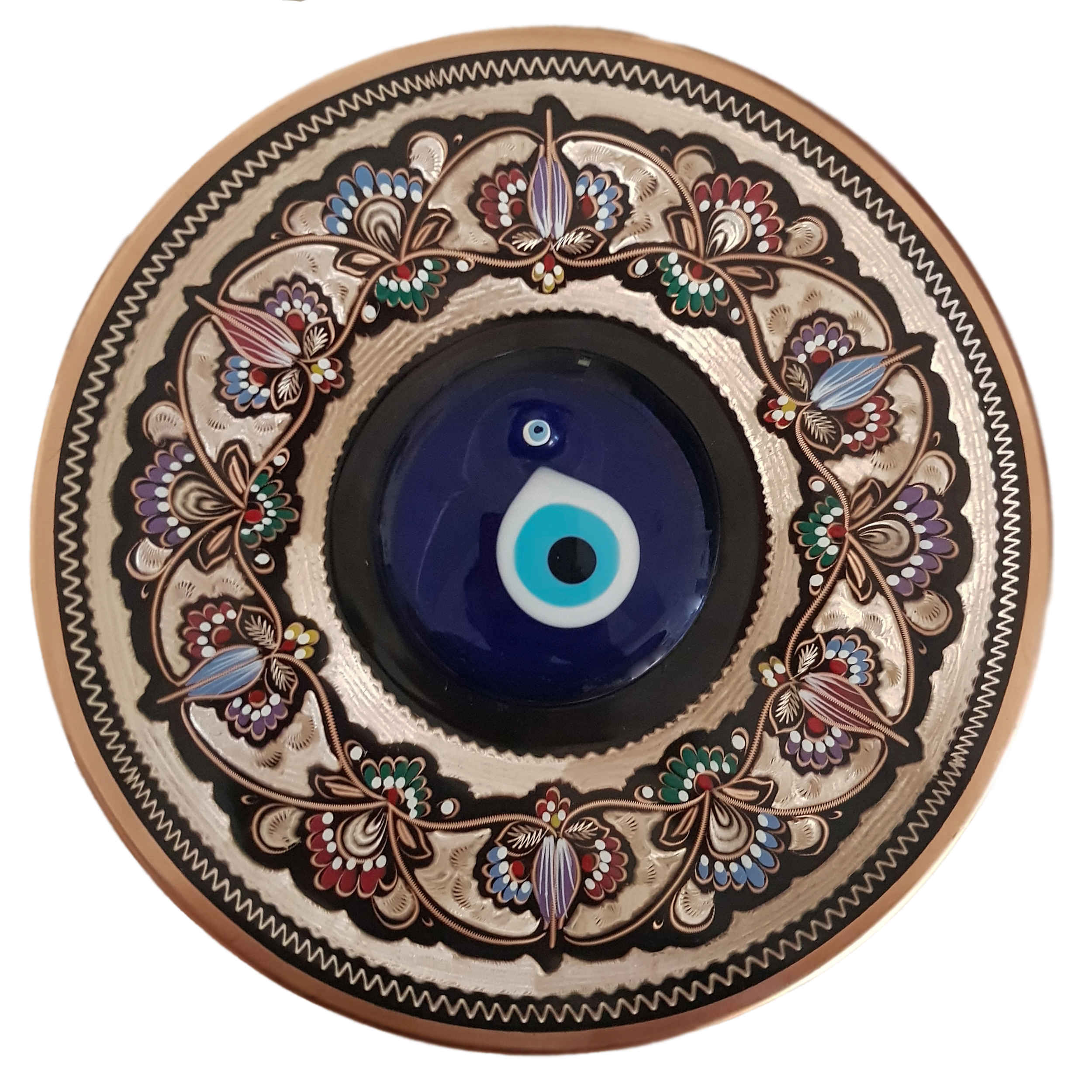 Main image of 装饰铜盘——手绘波斯掐丝珐琅工艺