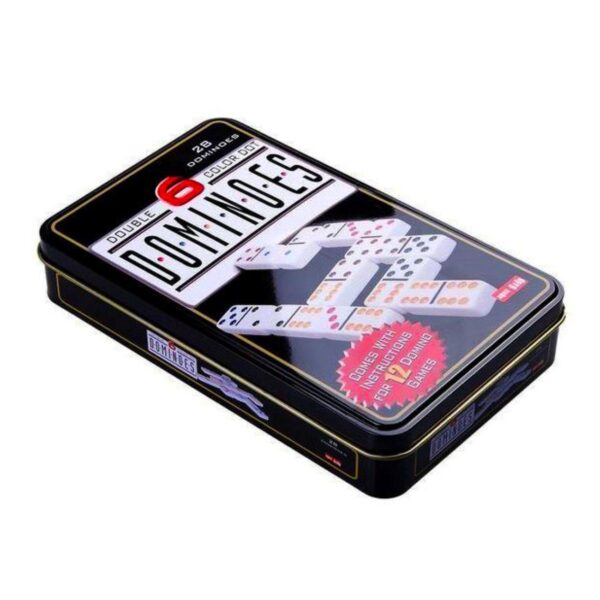 经典多米诺棋盘游戏 – 时尚收纳盒，适合各年龄段的终极阻挡游戏