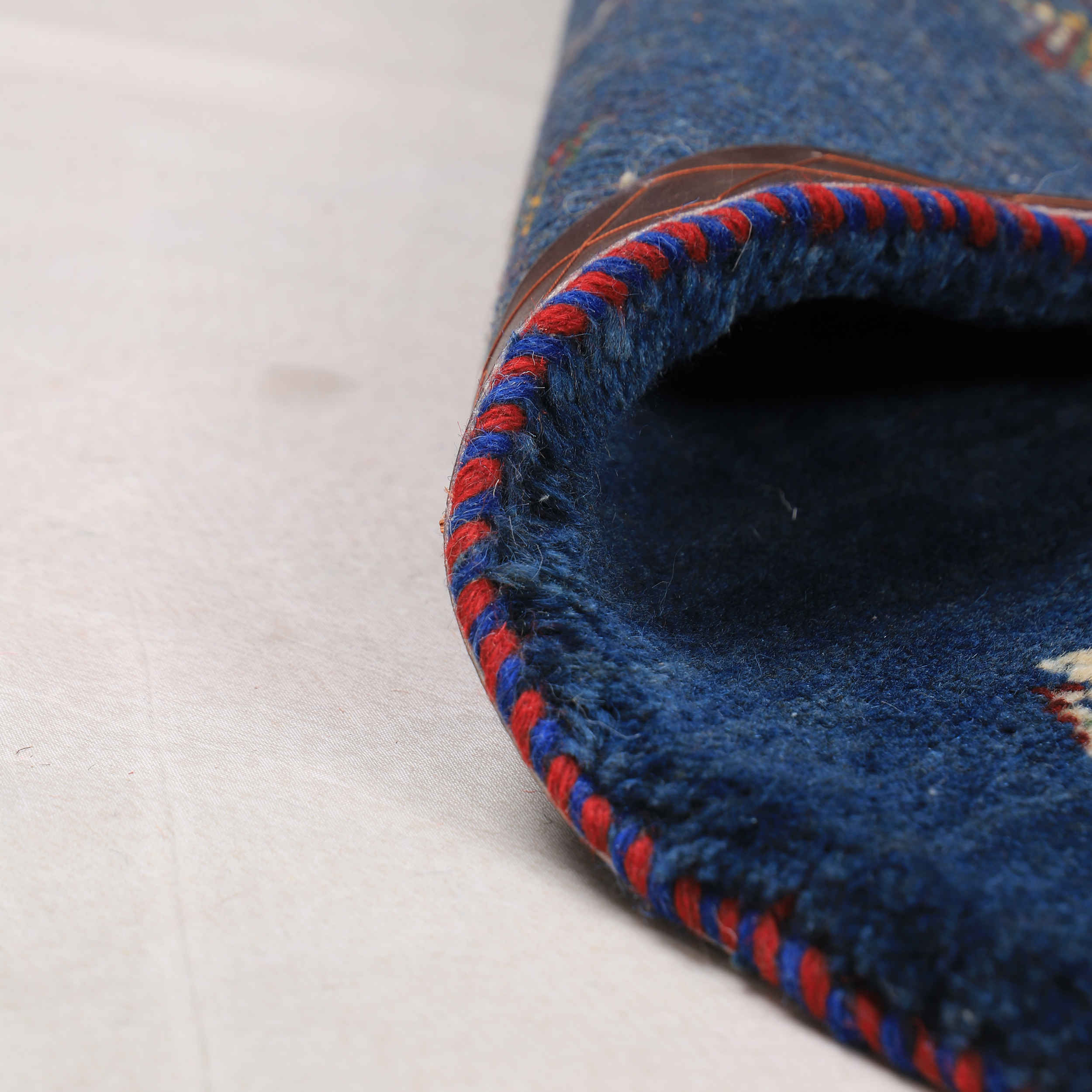 波斯加贝毯羊毛地毯 手工编织于法尔斯 带动物图案