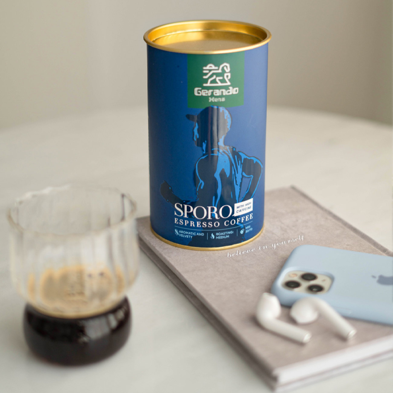 Gerando运动浓缩咖啡中度烘焙 – 250克(2包)