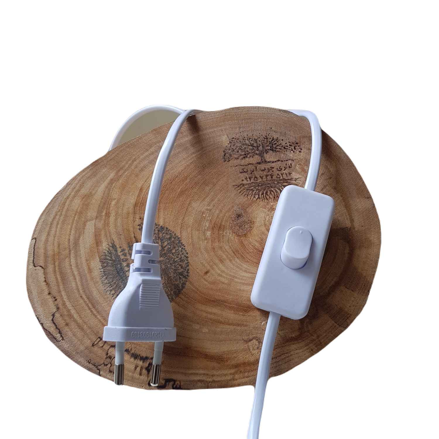 波斯盐灯 – 手工木底座 艺术设计