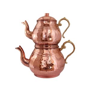 波斯铜双层茶壶 耐用锤纹