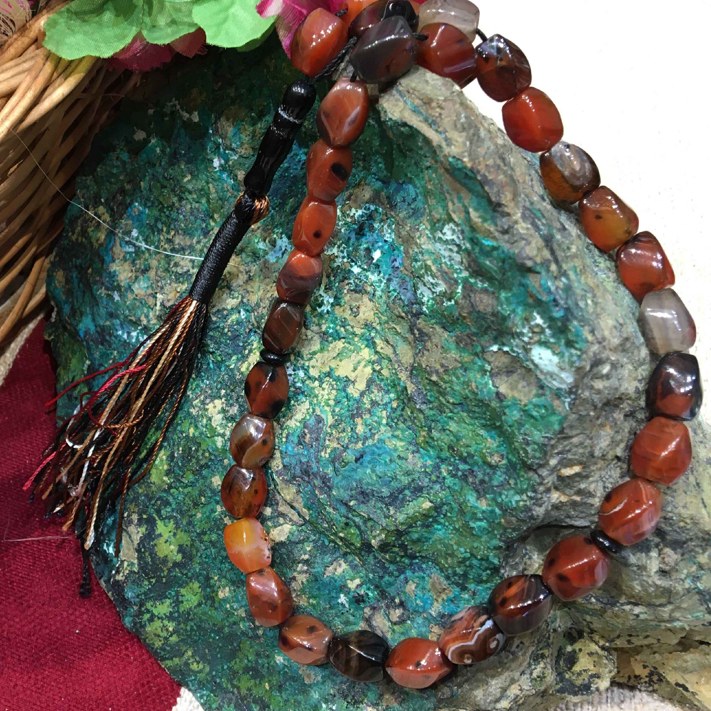 伊斯兰玛瑙念珠 —— 33颗祈祷珠 Tasbih