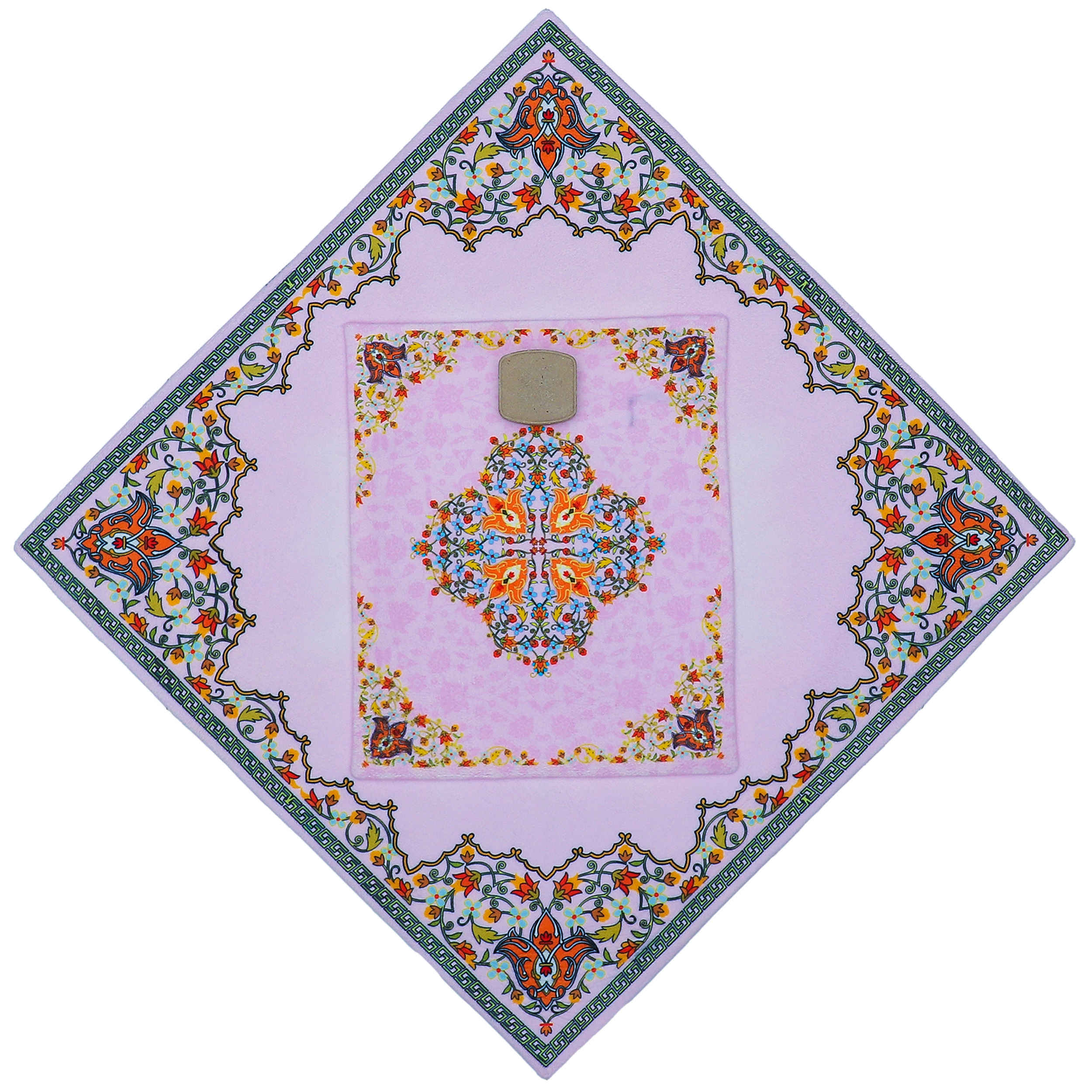 便携式口袋祈祷垫 —— 伊斯兰Sajadah，Eslimi图案