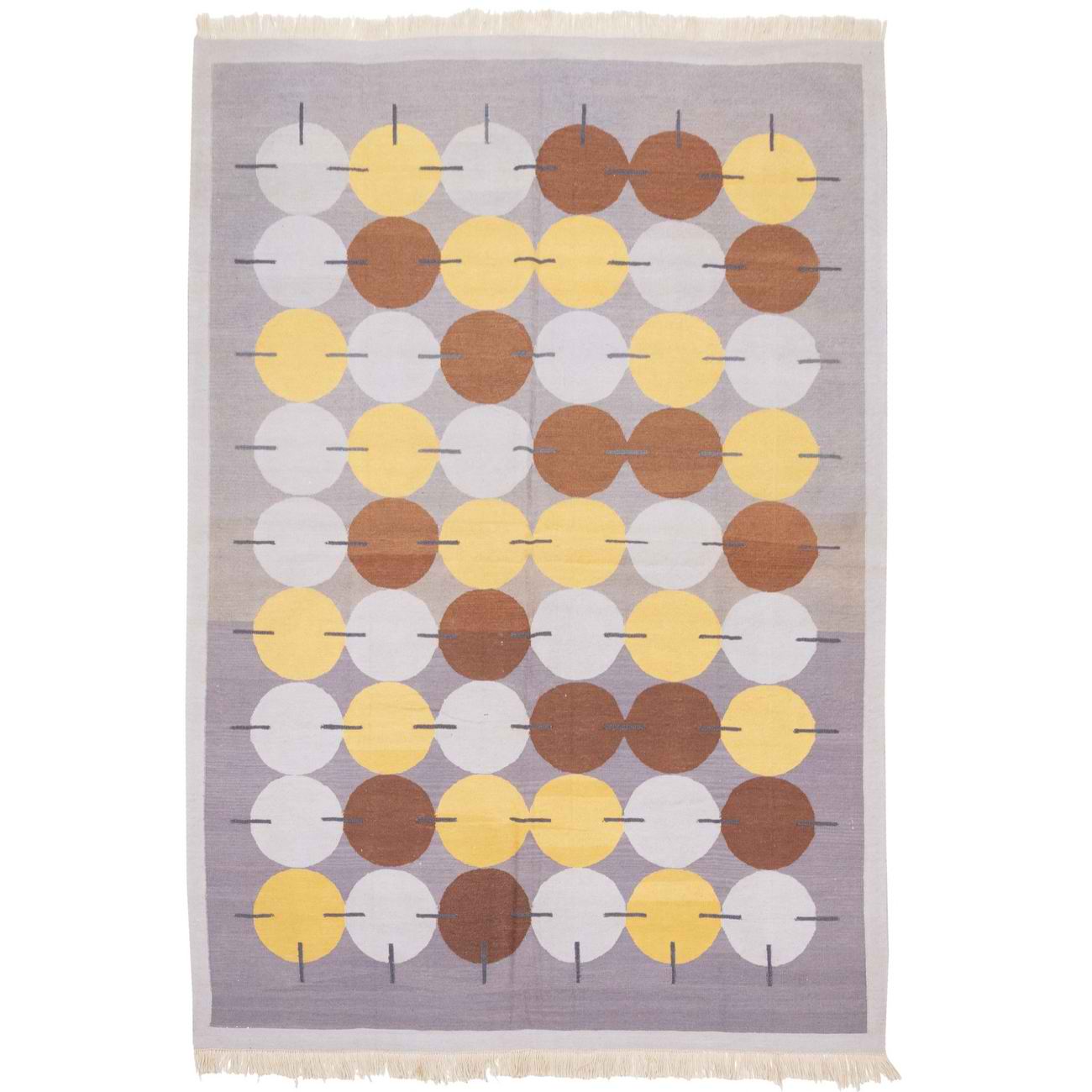 Main image of 波斯羊毛基利姆地毯 手工编织于法尔斯 几何设计