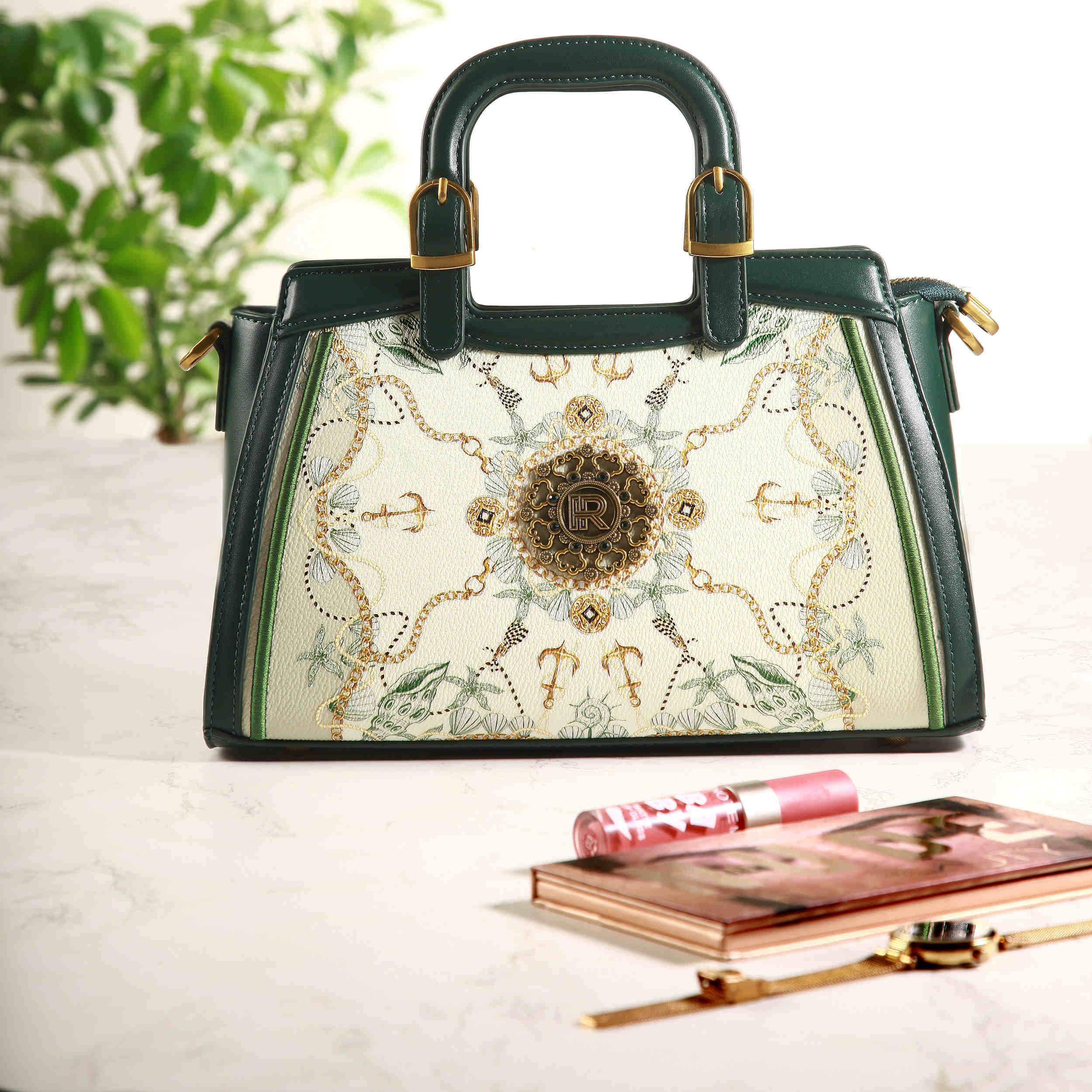 双手柄皮革公文包 – Phosphoric款