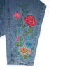 Thumbnail 2: 女士妈妈牛仔裤——花卉刺绣设计