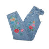 Thumbnail 3: 女士妈妈牛仔裤——花卉刺绣设计