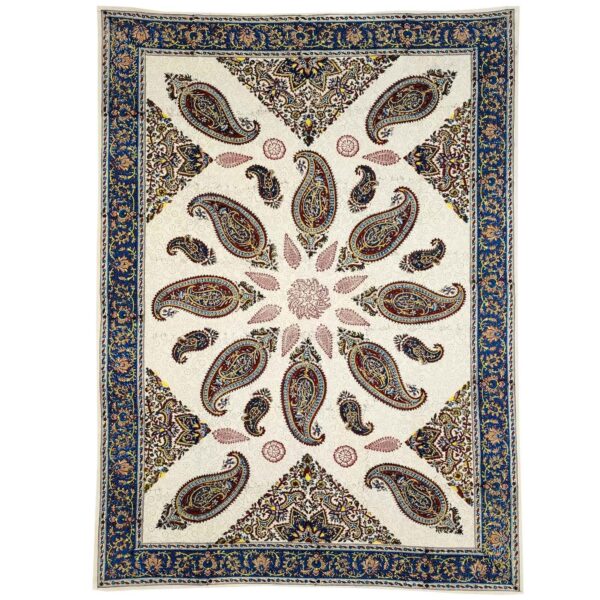 波斯印花桌布 – 传统Kalamkari，产自伊斯法罕