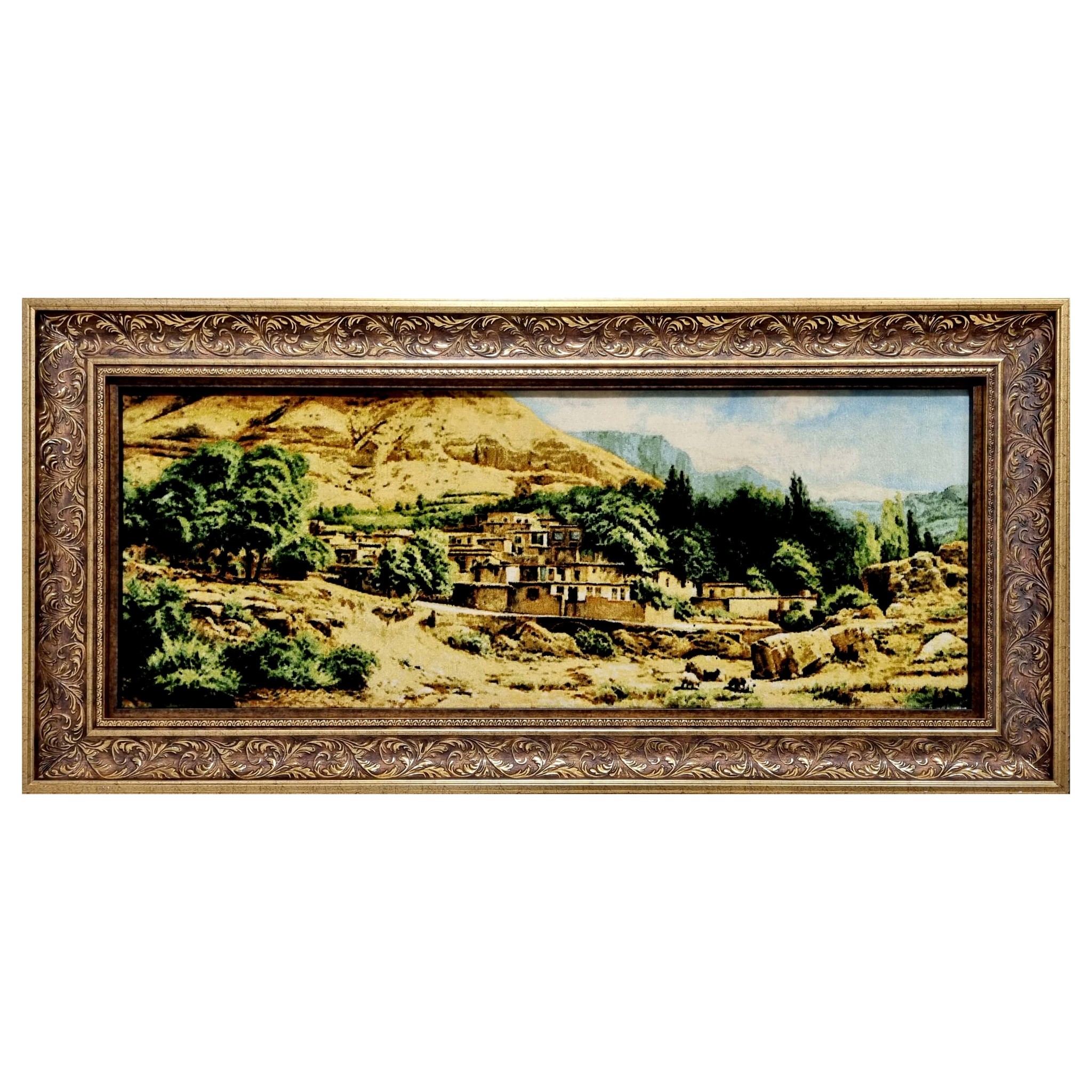 Main image of 波斯结织挂毯 – 大不里士村庄图