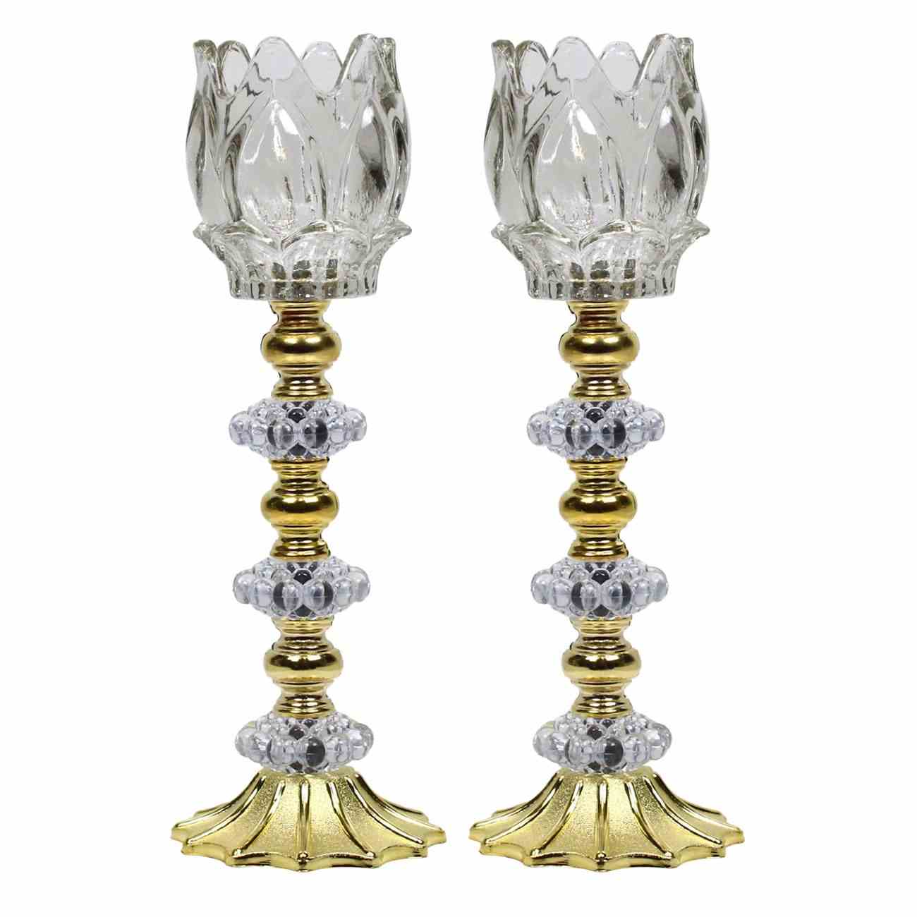 Main image of 波斯水晶烛台 – 郁金香设计（2 件）