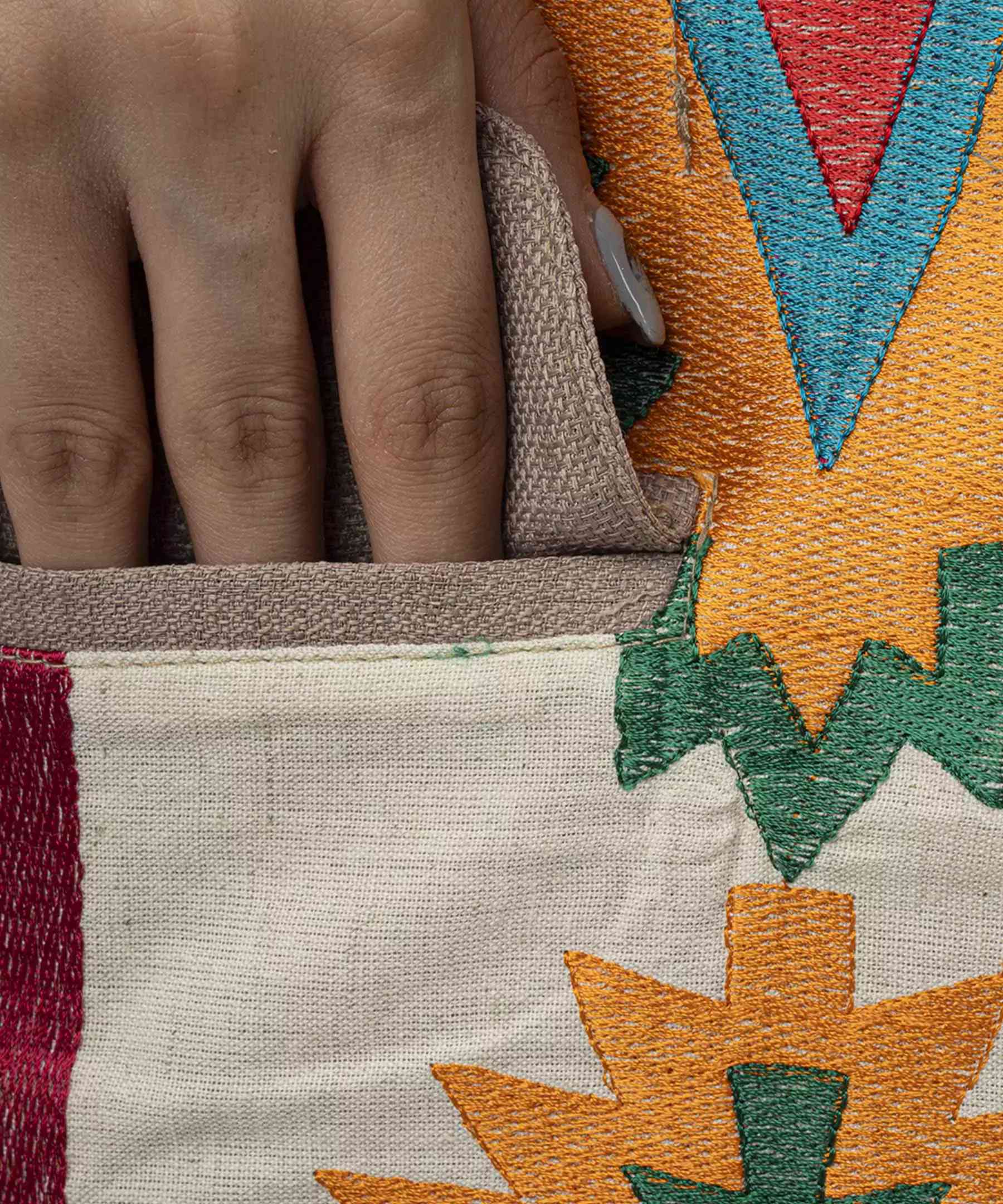 波斯刺绣女款Manto，几何图案