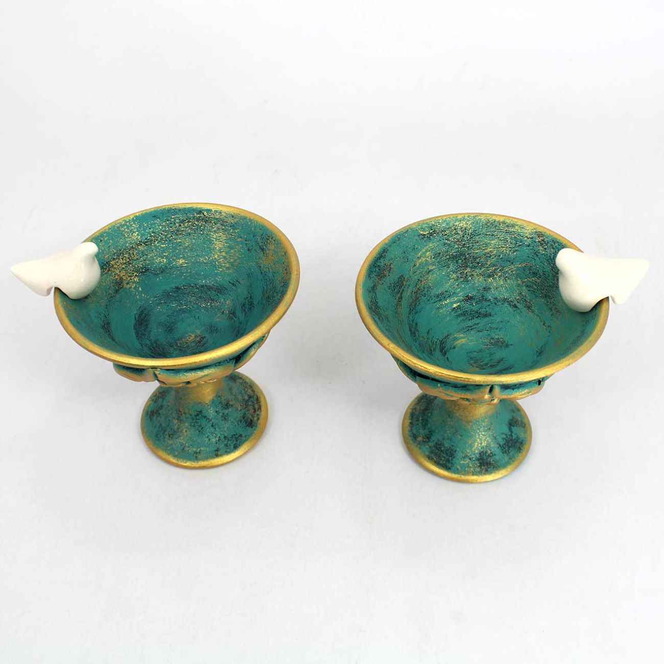 手工波斯陶瓷烛台 – 鸟形设计