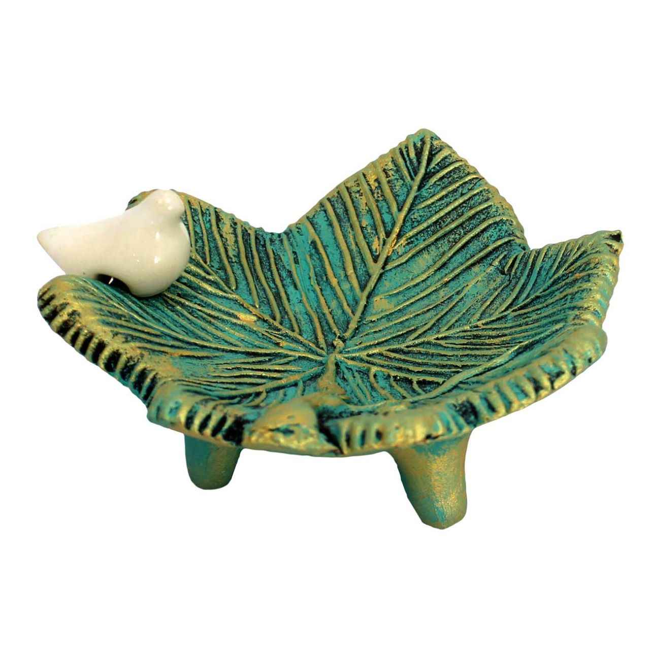 Main image of 手工波斯陶瓷烛台 – 叶与鸟设计