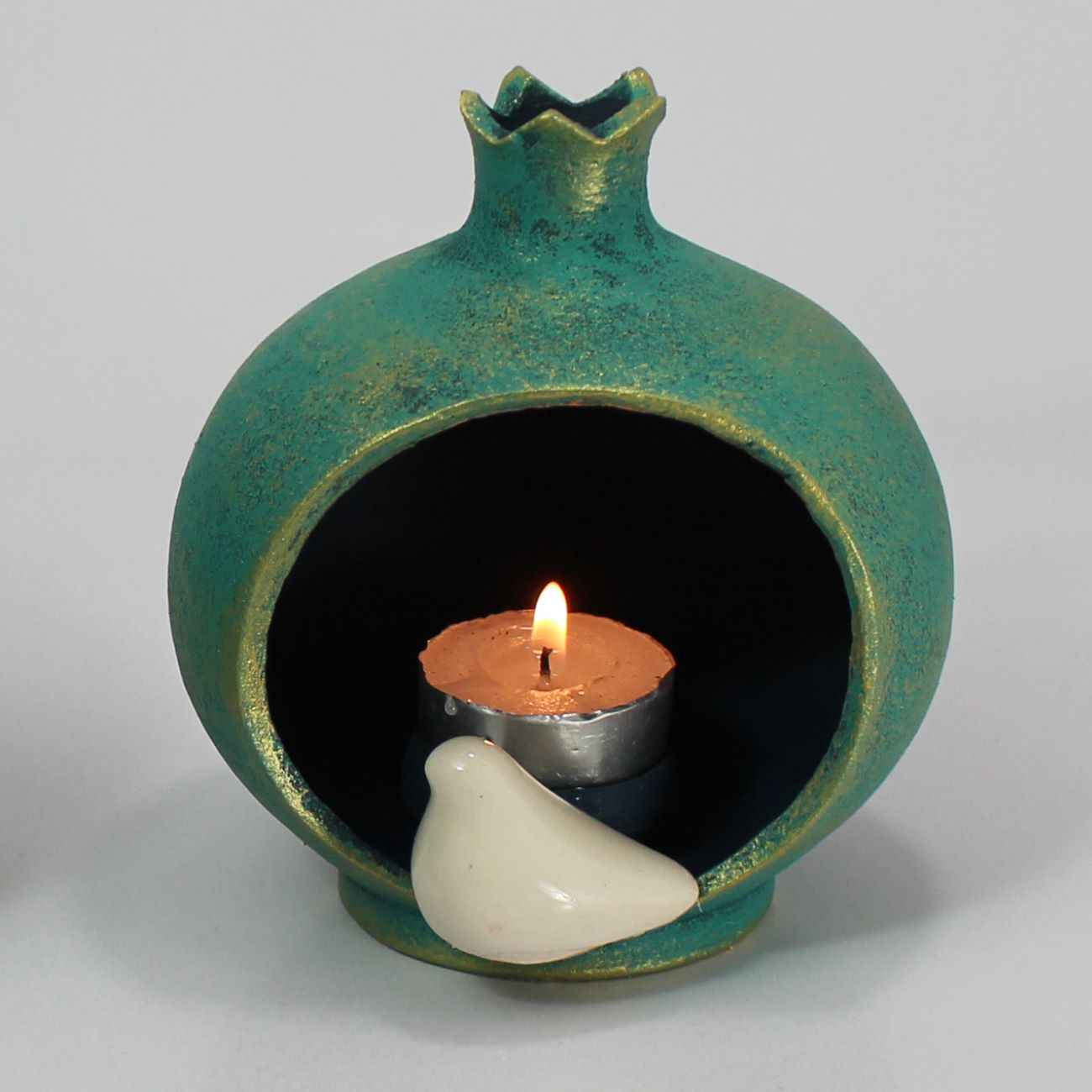 手工波斯陶瓷烛台 – 石榴设计