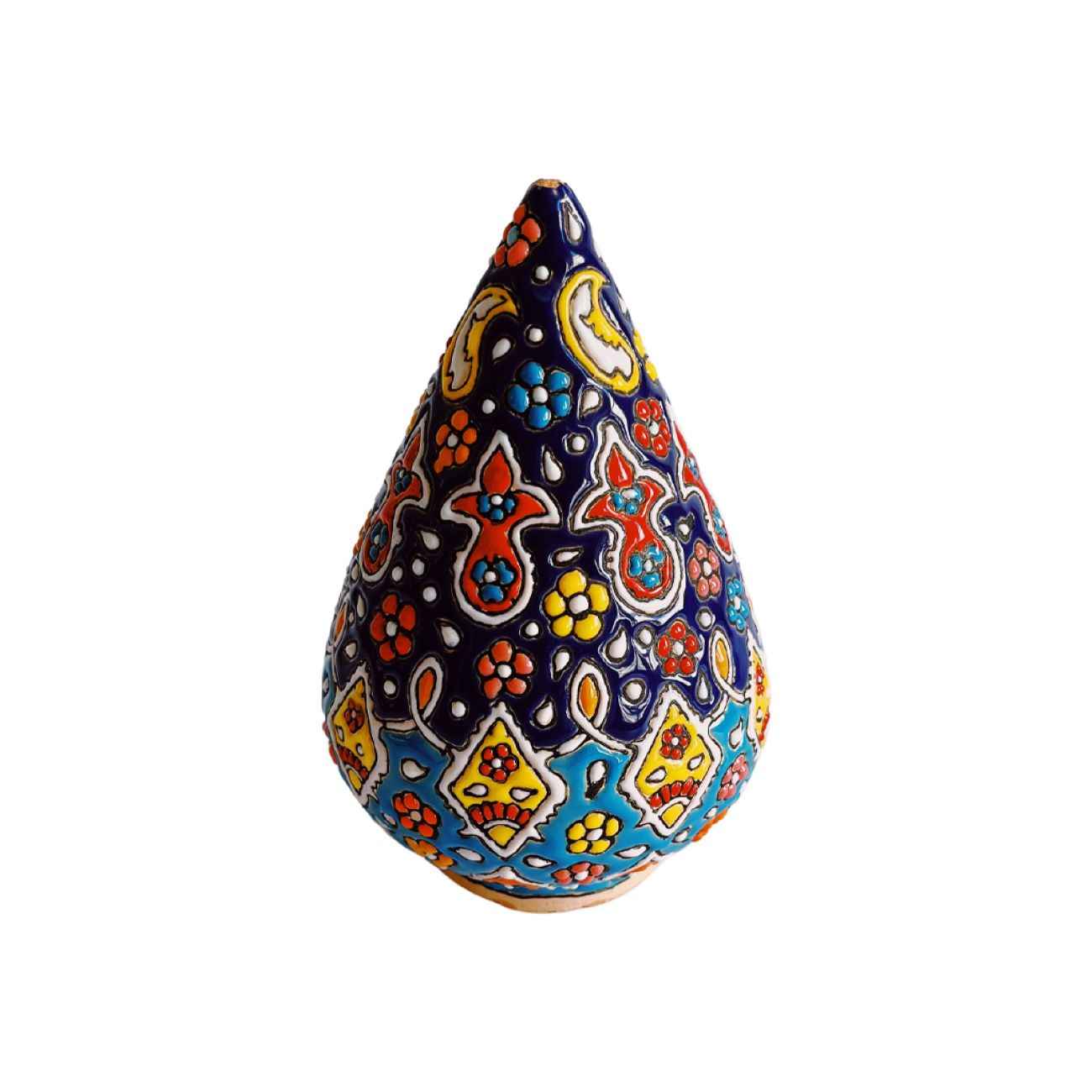 手工波斯陶瓷米纳卡里烛台 – 艺术设计