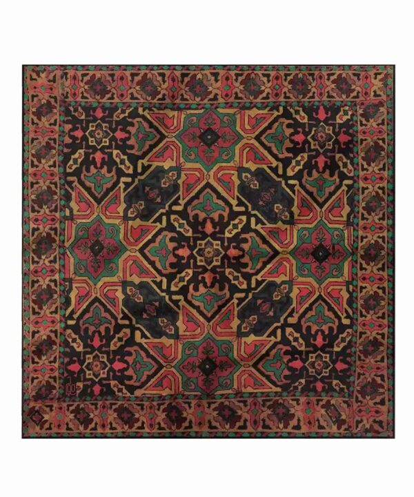 迷你棕色头巾 – 女士波斯款 Naghshineh