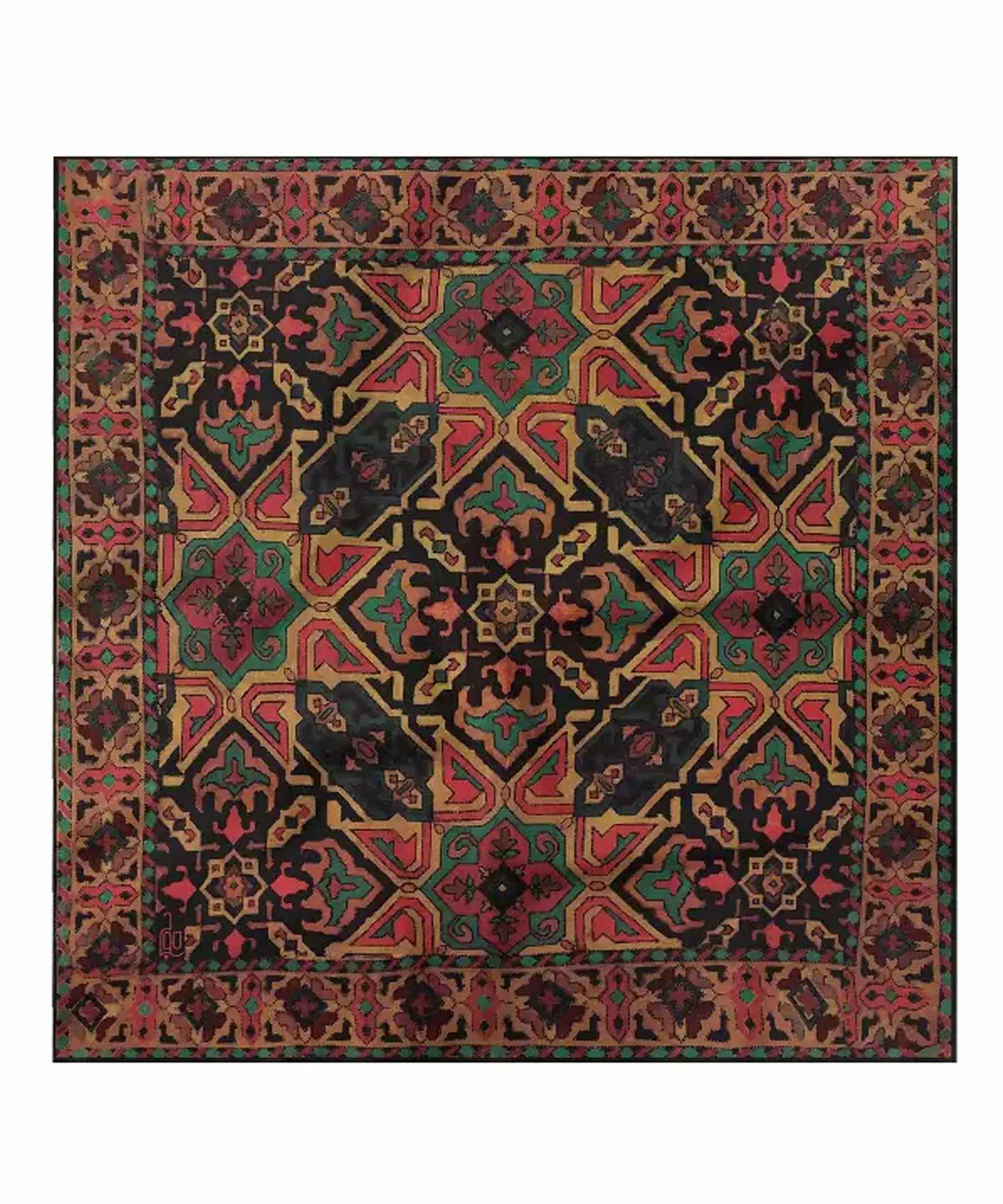 Main image of 迷你棕色头巾 – 女士波斯款 Naghshineh