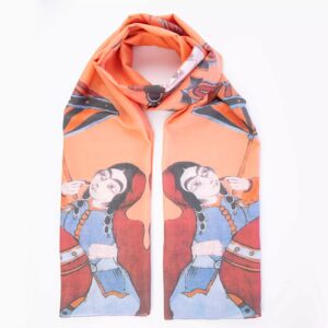 波斯披肩 – 女士 Gajar 女孩印花设计