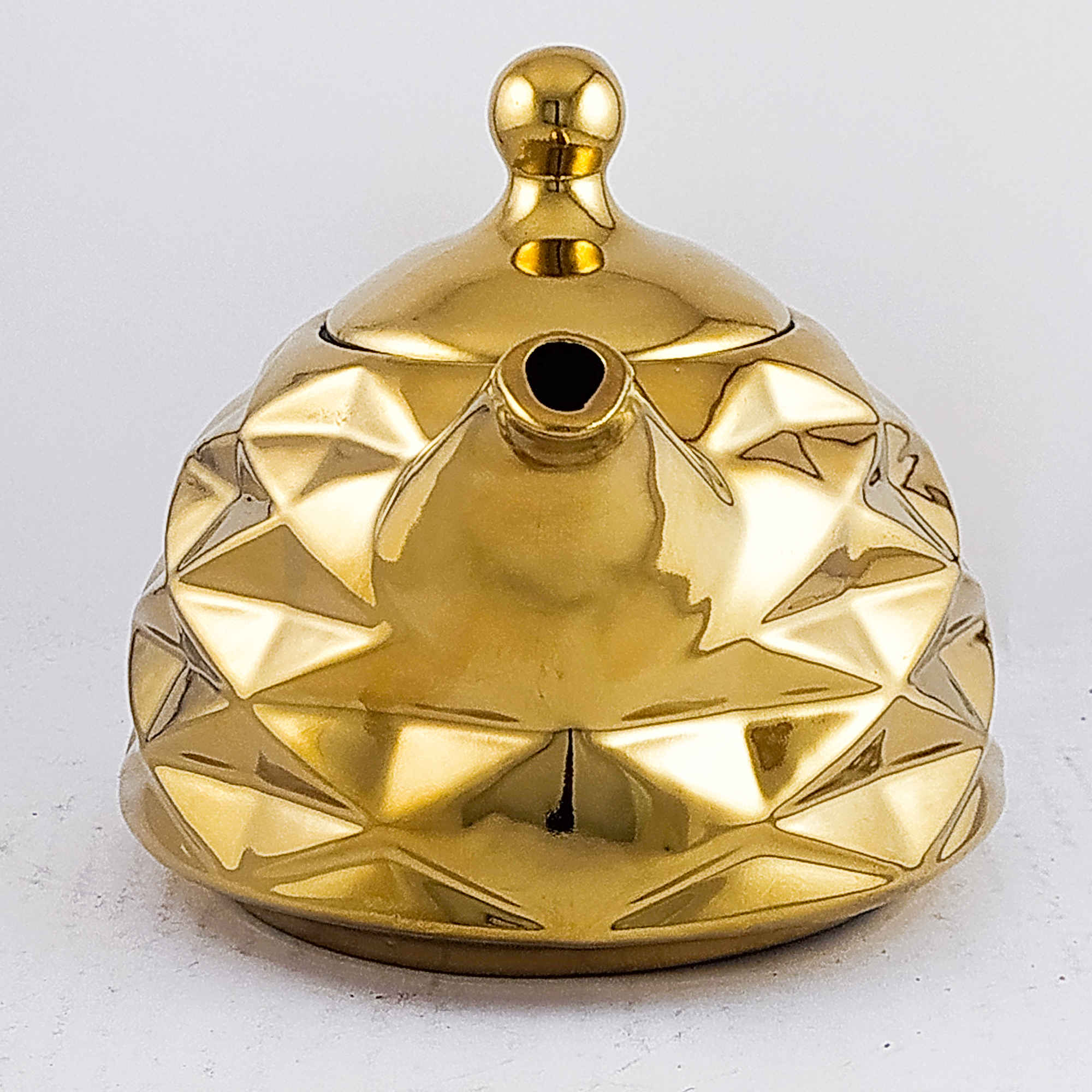 几何图案瓷质茶壶