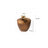 Thumbnail 3: 手工木制带盖糖碗 – 乡村风格，花卉设计