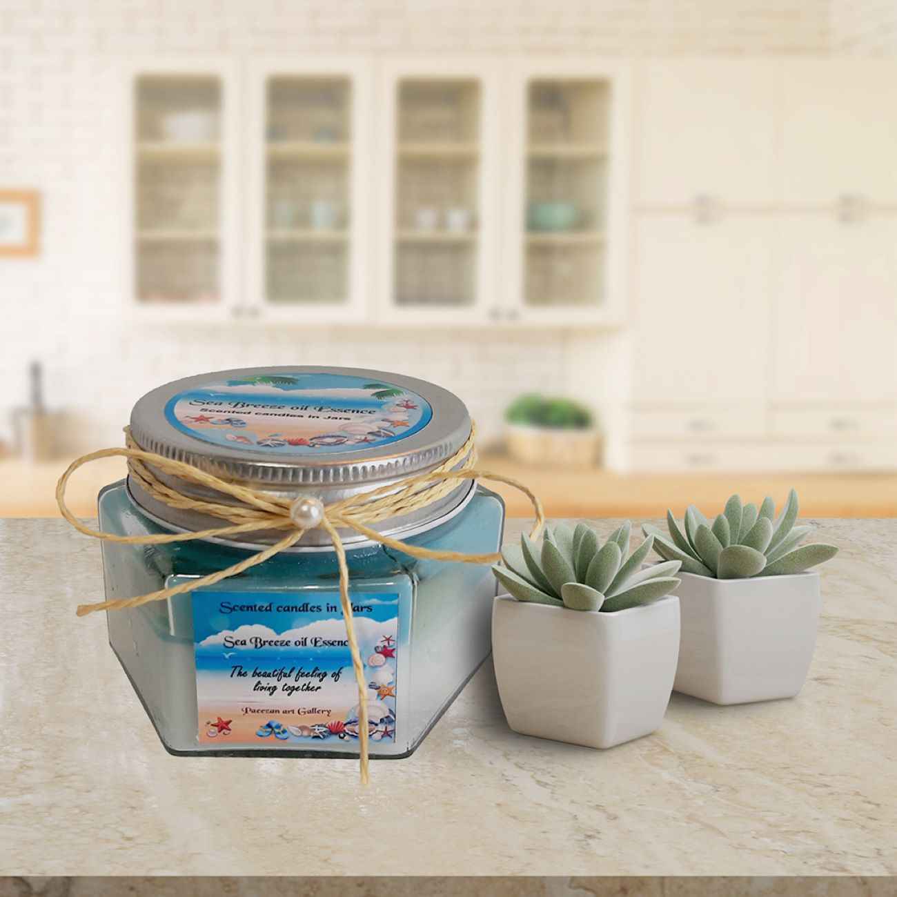 海风香薰蜡烛罐 – 理想礼物与装饰品