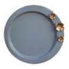 Thumbnail 5: 金色花卉设计钢制托盘 – 餐饮用