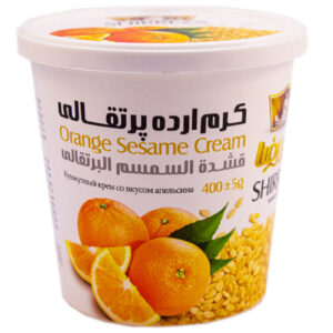 Shirreza 芝麻酱 – 橙子风味，波斯芝麻酱，400 克 (3 罐装)