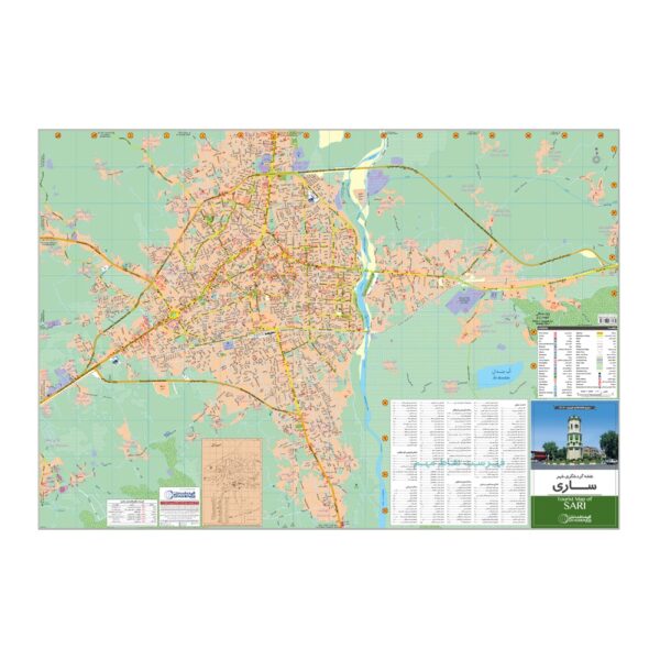 萨里旅游地图 (Naqshe-ye Gardeshgari-e Sari)