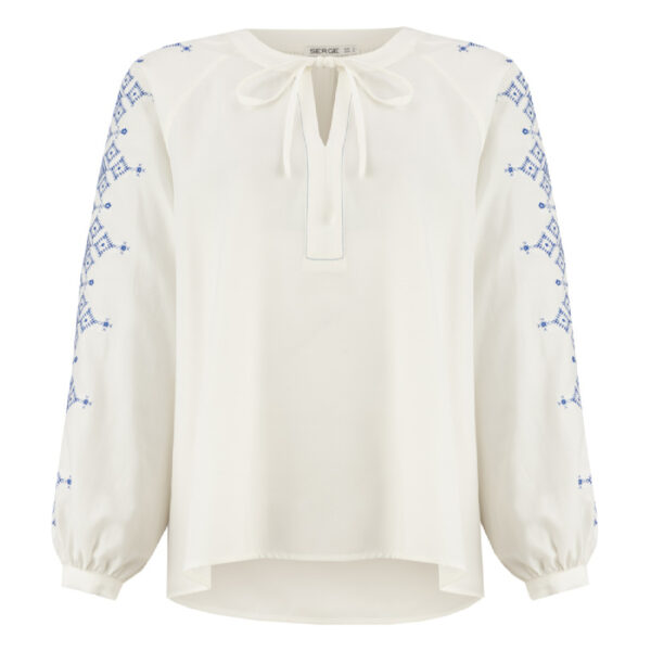 女士长袖衬衫——几何设计