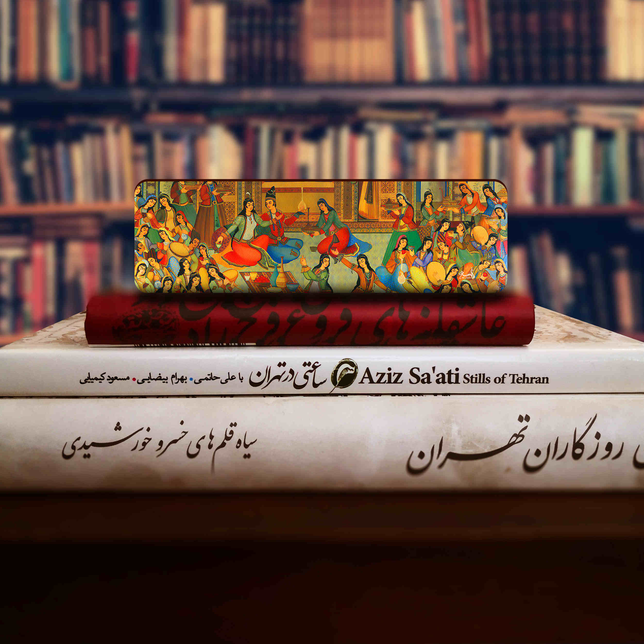 波斯风格木质艺术书签 舞会设计