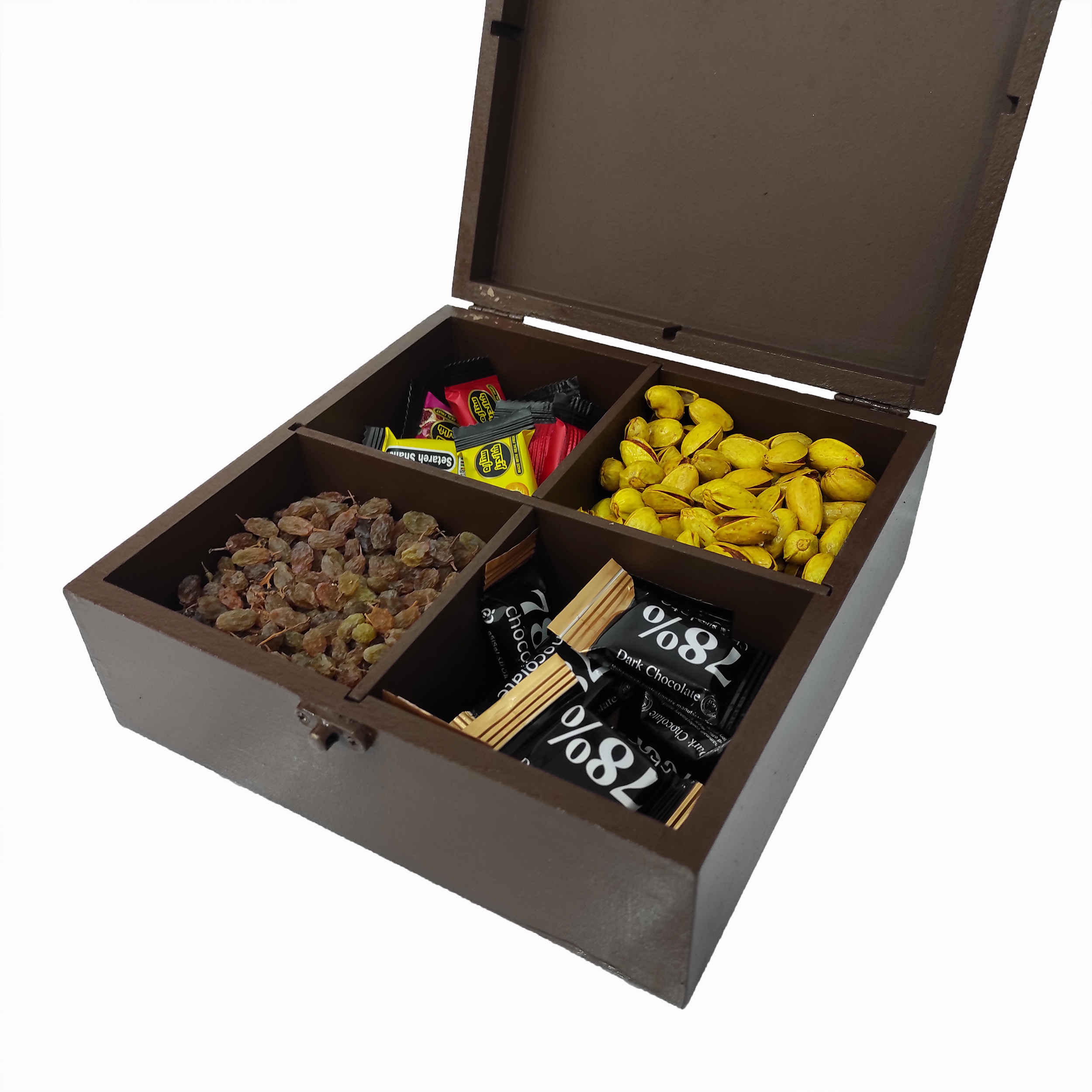 手工木制糖果盒 – 波斯瓷砖图案