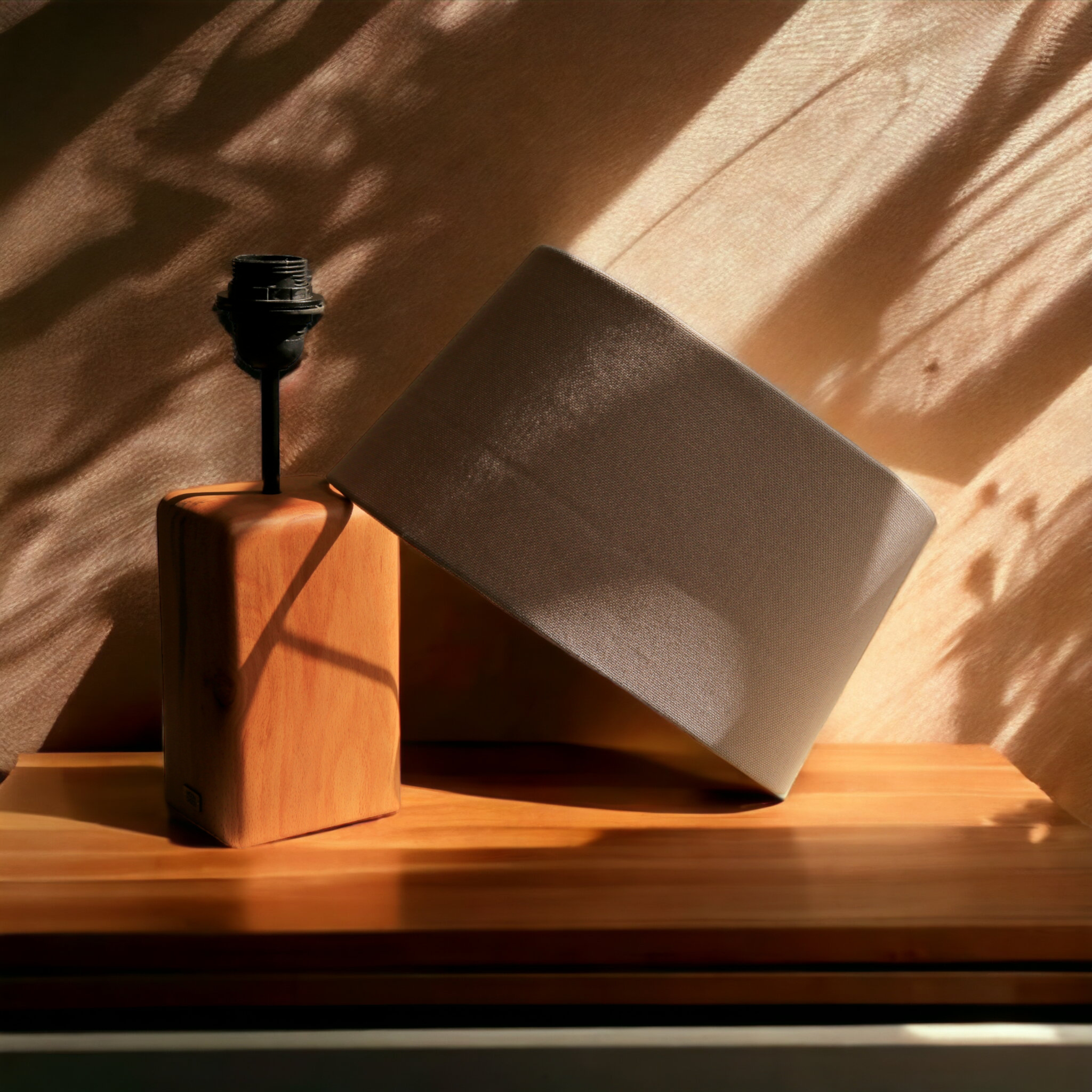 木质台灯 – 棉布灯罩,Arsalan款