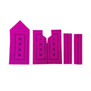 Balochi 手工刺绣连衣裙面板 – 套装 4 件