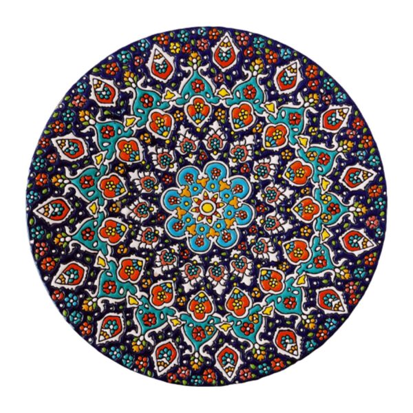 装饰陶瓷盘——波斯掐丝珐琅优雅手工制品