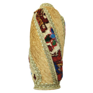 装饰陶瓷小花瓶 – 手工波斯 Jajim 与 Kilim 地毯图案