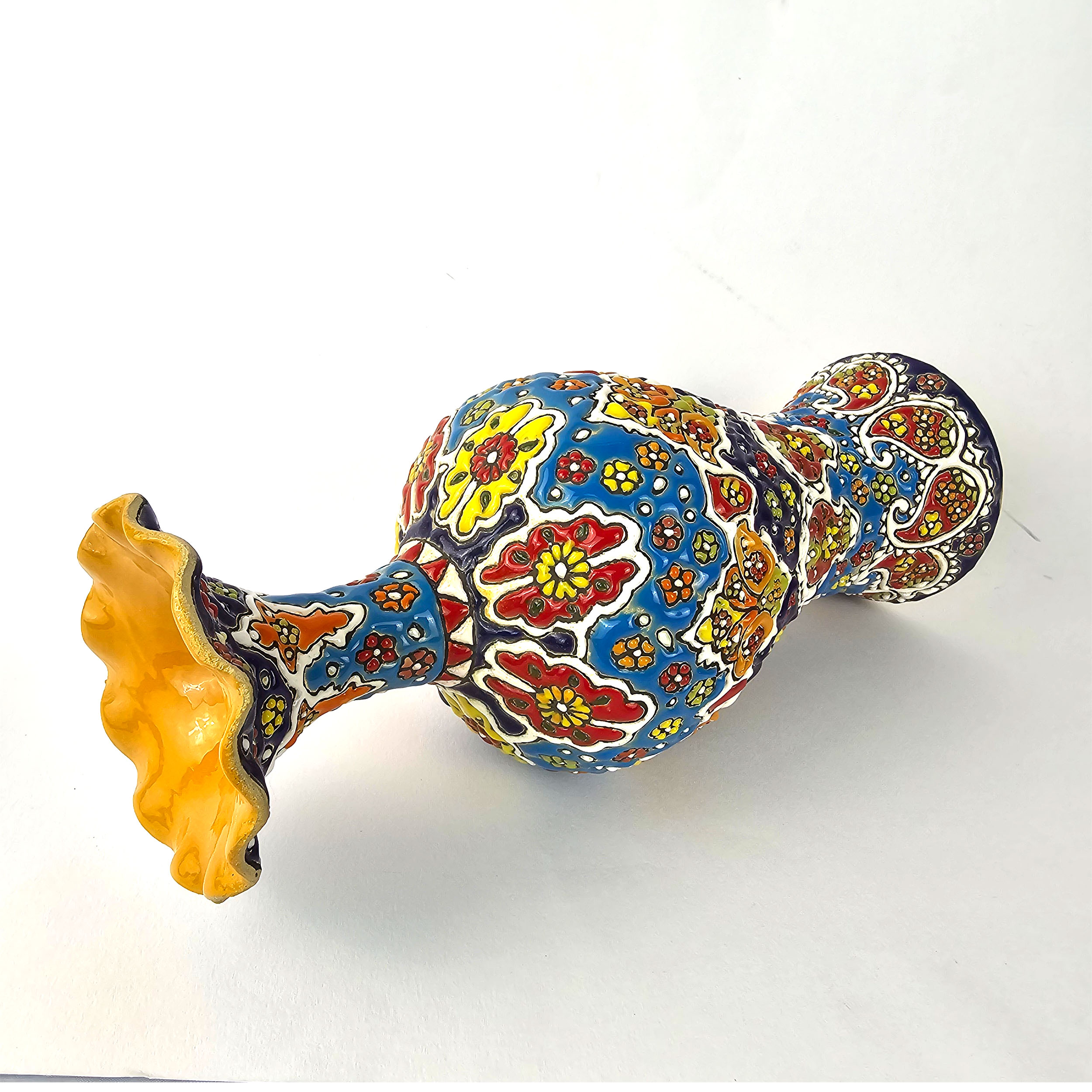 装饰陶瓷花瓶 – 波斯掐丝珐琅手绘 花卉