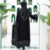 Thumbnail 4: 优雅宽松款穆斯林女士阿巴亚——刺绣玫瑰图案