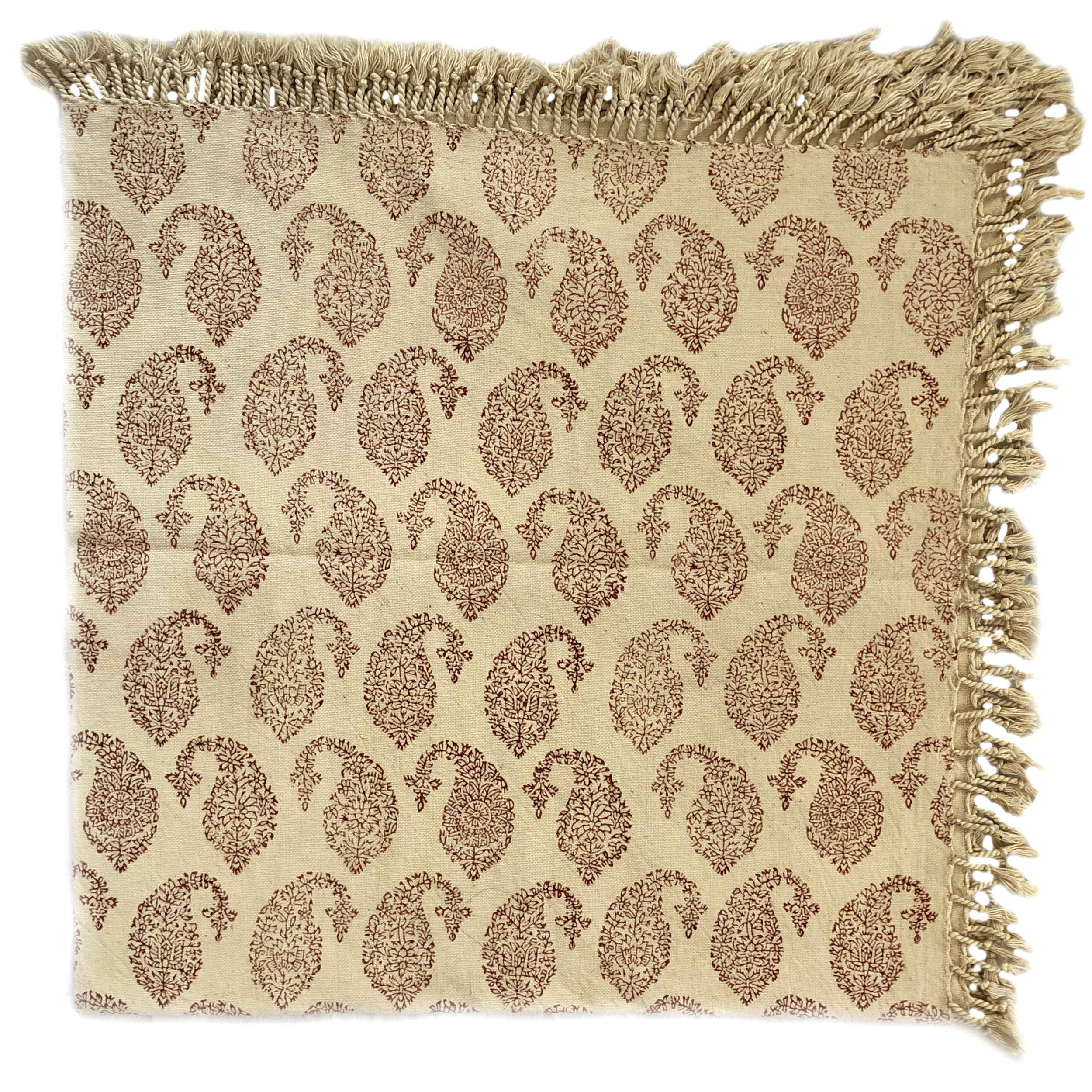 Main image of 伊朗桌布 – 伊斯法罕传统木刻印Kalamkari图案