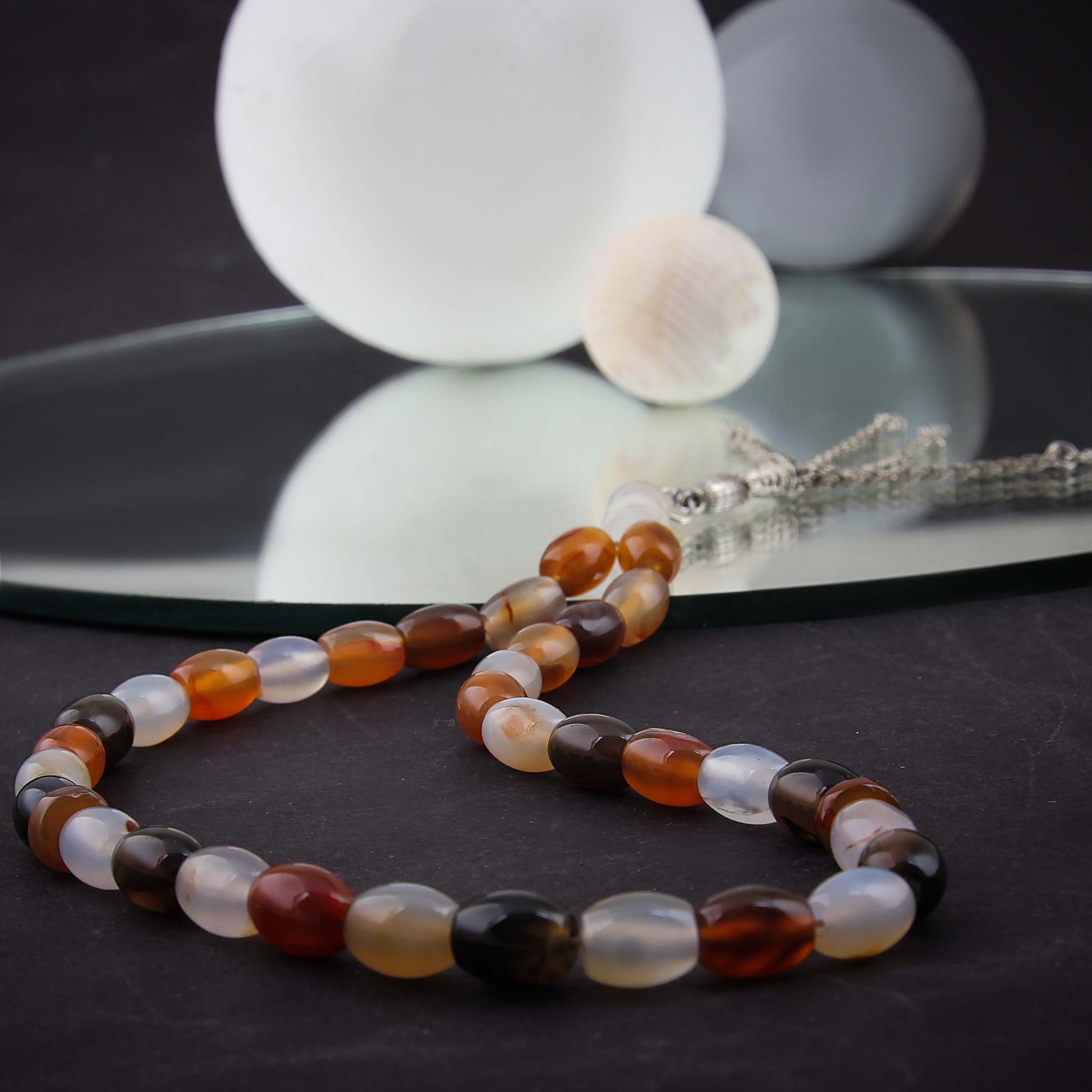 伊斯兰玛瑙念珠 —— 33颗祈祷珠 Muslim Misbaha