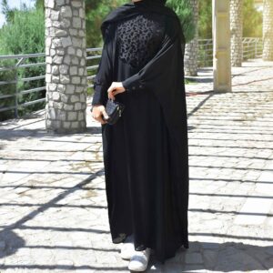 宽松款穆斯林女士阿巴亚——黑色