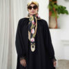 Thumbnail 2: 宽松款穆斯林女士阿巴亚——配黑色腰带