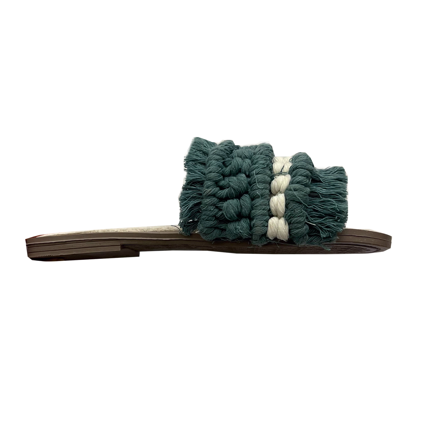 女款手工编织波西米亚风格平底拖鞋,款式Chic