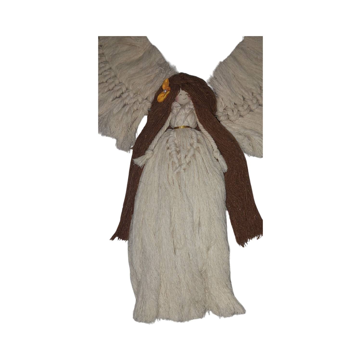 波西米亚风编绳挂毯 – 手工编织，天使款