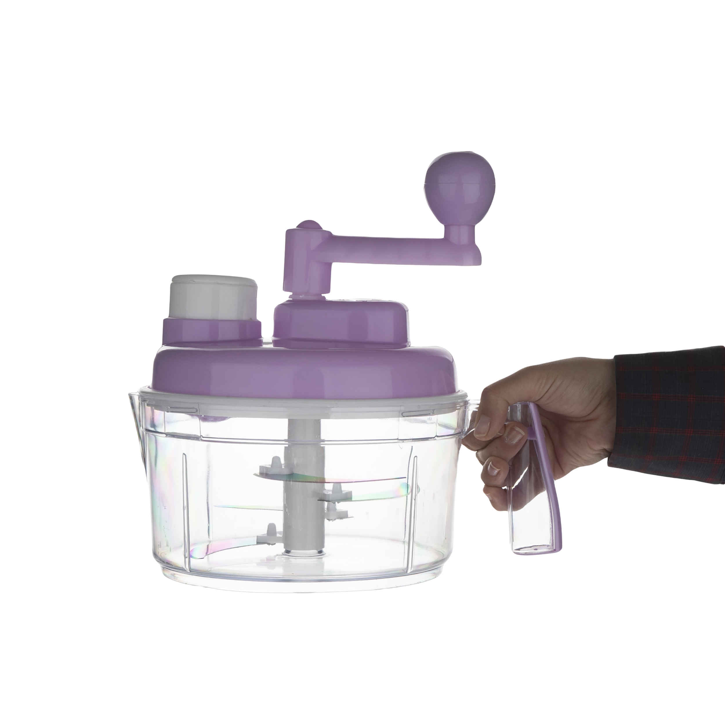 手动蔬菜切碎机与榨汁器 – 塑料手柄