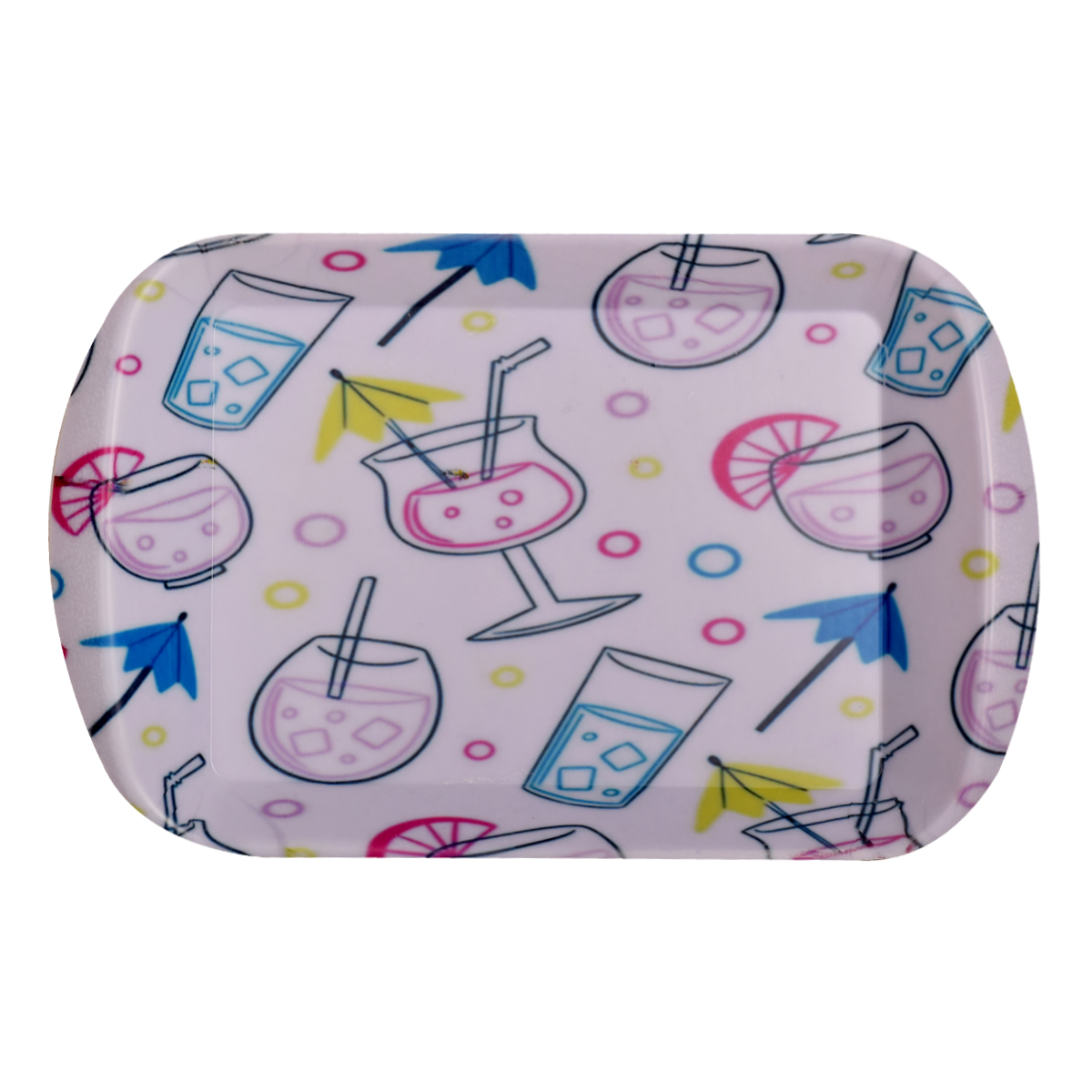 Main image of 三件套美耐皿餐盘 – 耐用轻便，夏季饮品图案